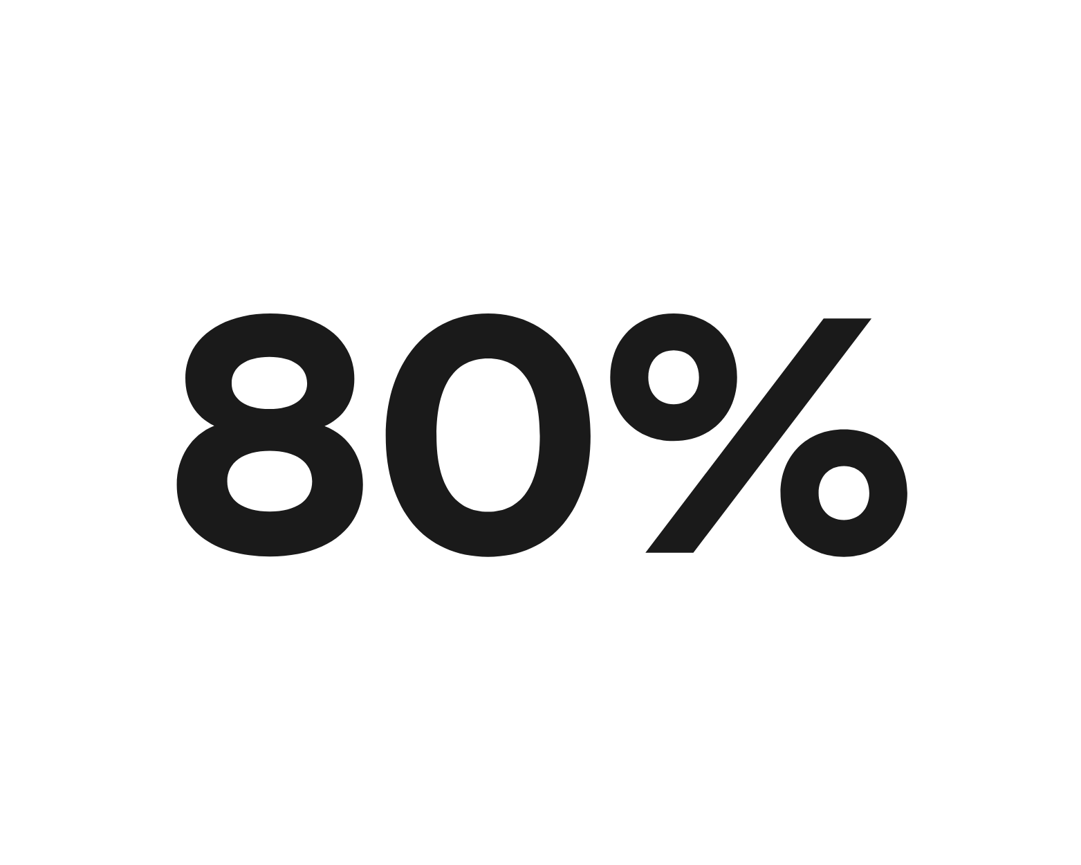 80 %