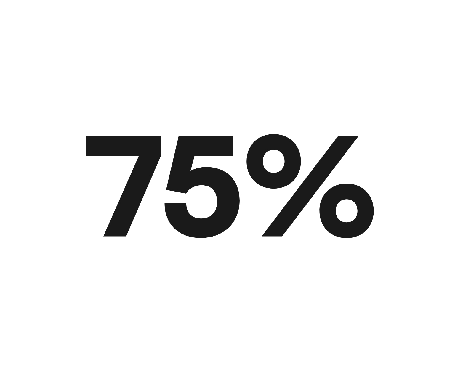 75 %